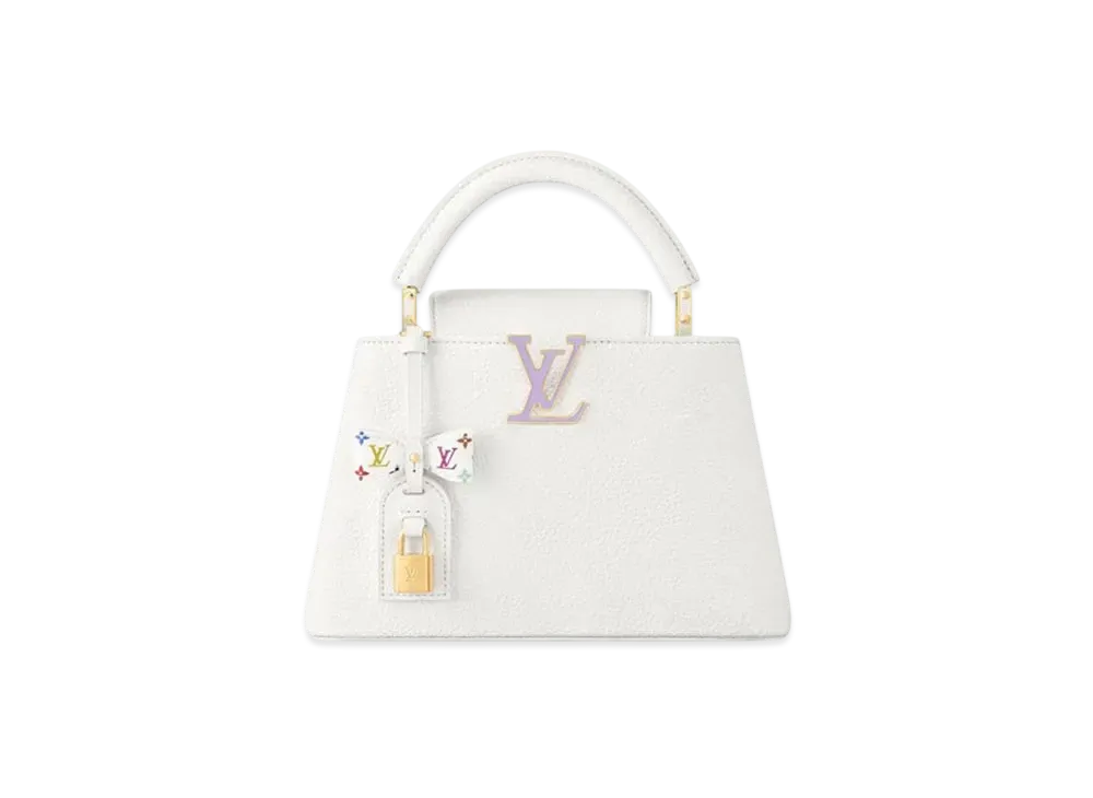 Louis Vuitton x Takashi Murakami Capucines BB "Blanc"