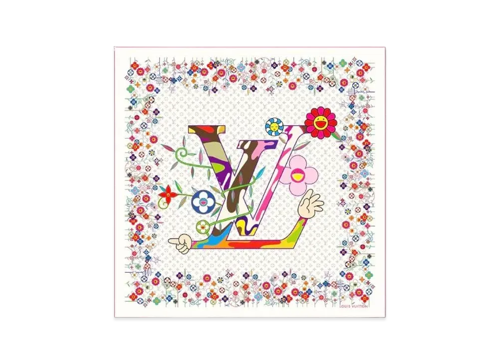 ルイヴィトン x 村上隆 ショール スーパーフラット 