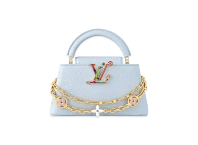 Louis Vuitton x Takashi Murakami Capucines EW Mini "Olympe Blue"