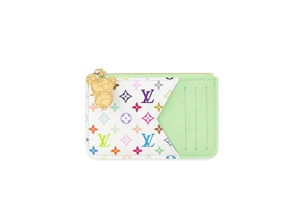 Louis Vuitton x Takashi Murakami Romy Card Holder Monogram Empreinte "Green Tea"