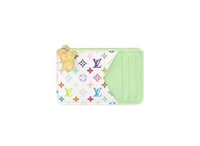 Louis Vuitton x Takashi Murakami Romy Card Holder Monogram Empreinte "Green Tea"