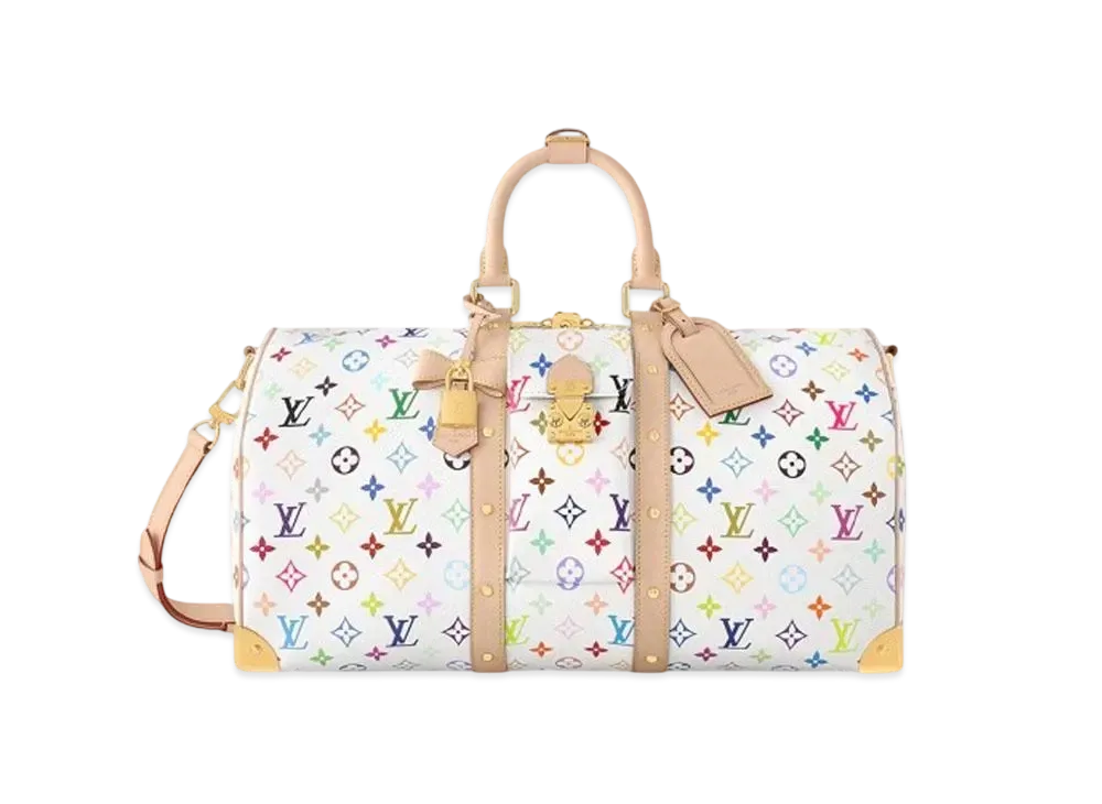 Louis Vuitton x Takashi Murakami Keepall Bandouliere 45 Monogram "Multicolor"