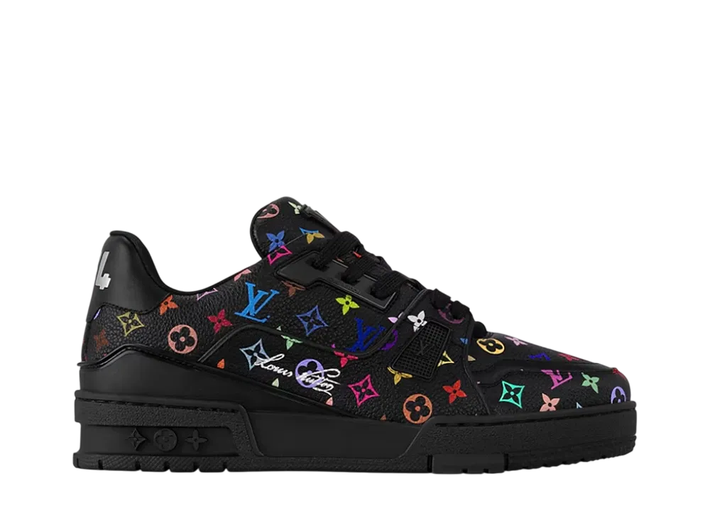 Takashi Murakami × Louis Vuitton Women's Trainer Sneaker "Noir/Multicolor"