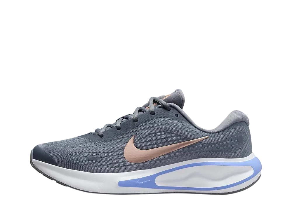 ナイキ ウィメンズ ジャーニーラン "クールグレー/ホワイト/ロイヤルパルス/メタリックブロンズ"