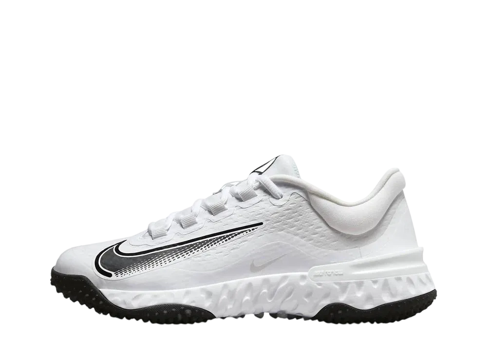 Nike Women's Alpha Huarache Elite 4 Turf "White/Photon Dust/Black"