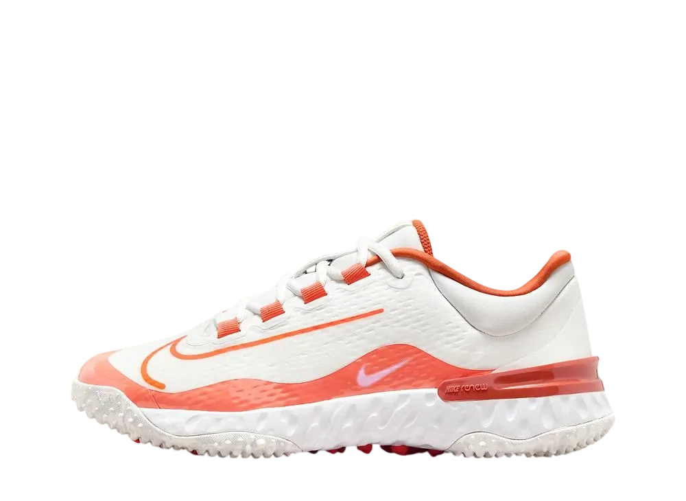 ナイキ ウィメンズ アルファ ハラチ エリート4 ターフ "サミットホワイト/ライトワイルドマンゴー/ヴィンテージコーラル/ハイパークリムゾン"