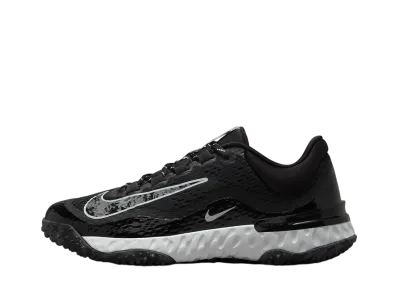 Nike Women's Alpha Huarache Elite 4 Turf "Black/Pure Platinum/Iron Grey"