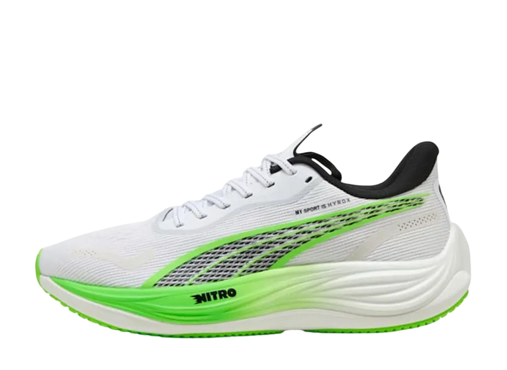 Hyrox × Puma Velocity Nitro 3 "Puma White/Green Glare"