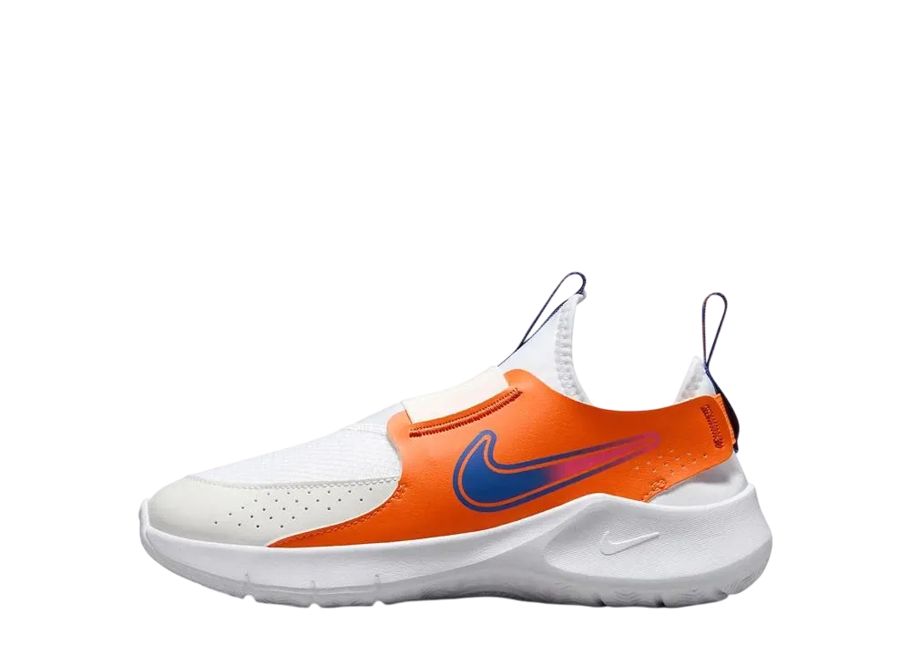 ナイキ GS フレックスランナー3 "ホワイト/トータルオレンジ/チームオレンジ/アストロノミーブルー" (キッズ)