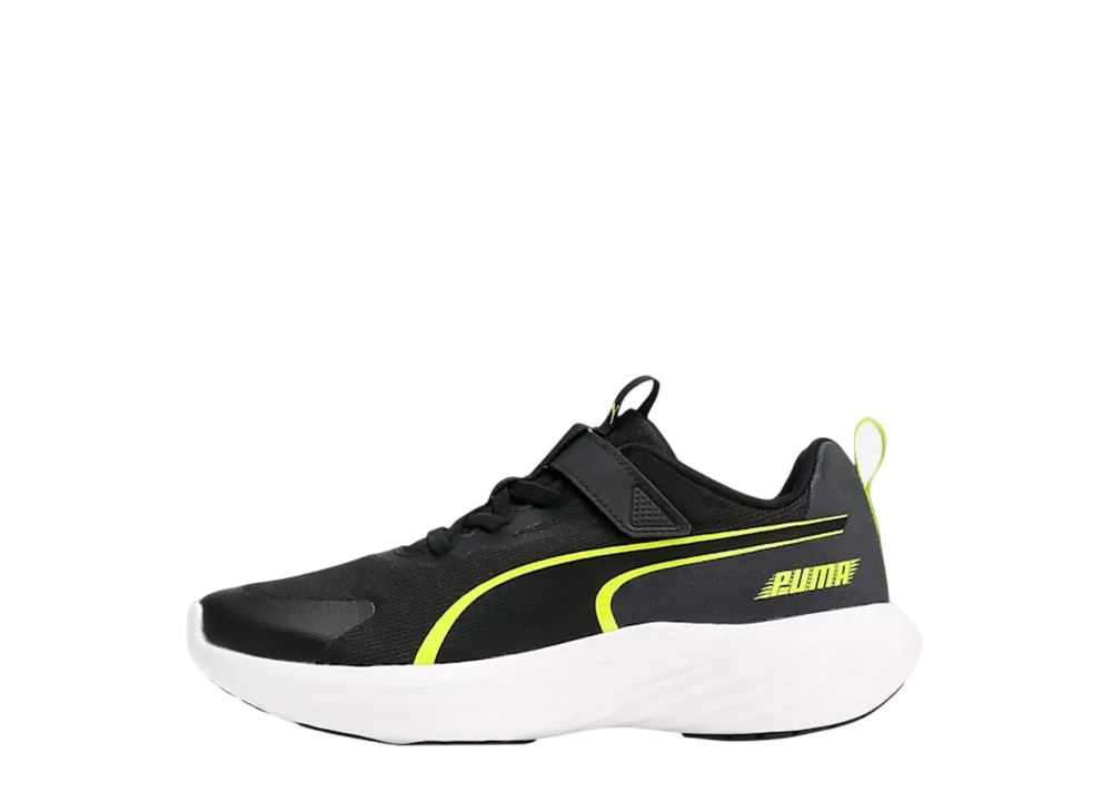 プーマ PS スピードモンスター V5 "プーマブラック/ライムパウ" (キッズ)