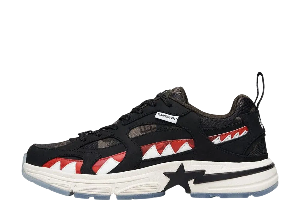 CLOT × A BATHING APE®︎ SHARK STA "Black"