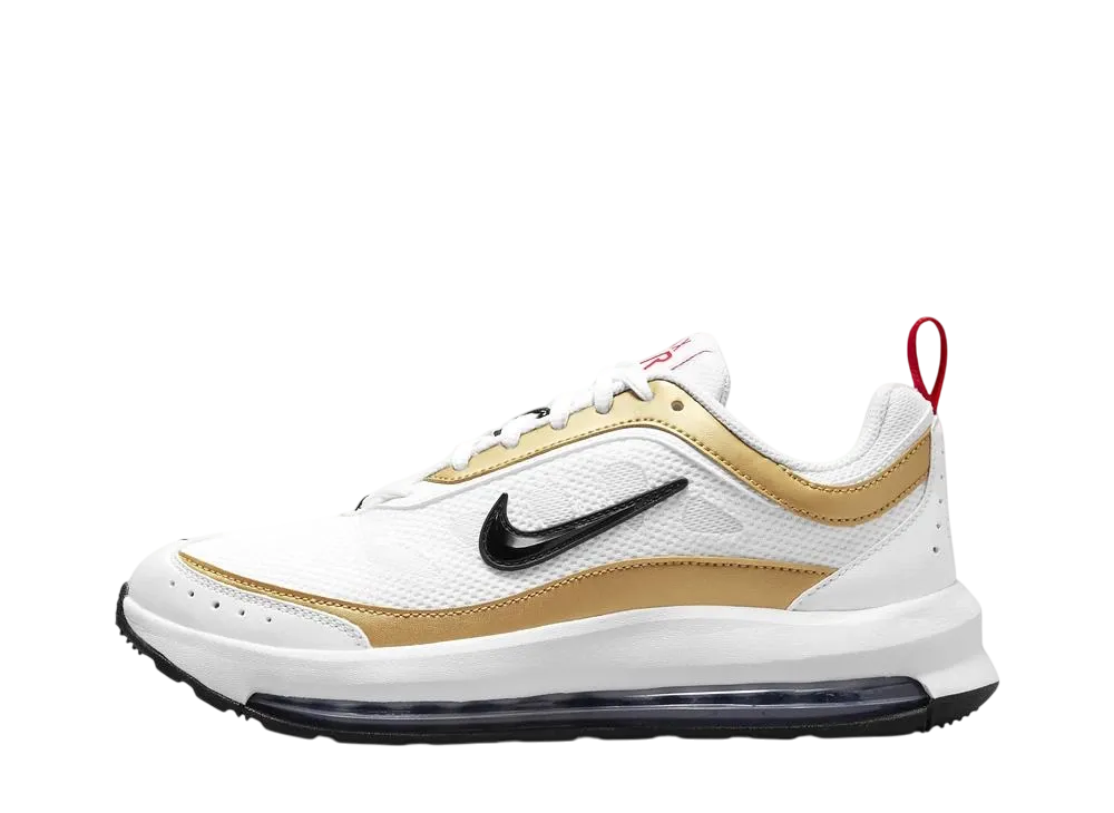 ナイキ ウィメンズ エアマックス AP "ホワイト/メタリックゴールド/ユニバーシティレッド/ブラック"