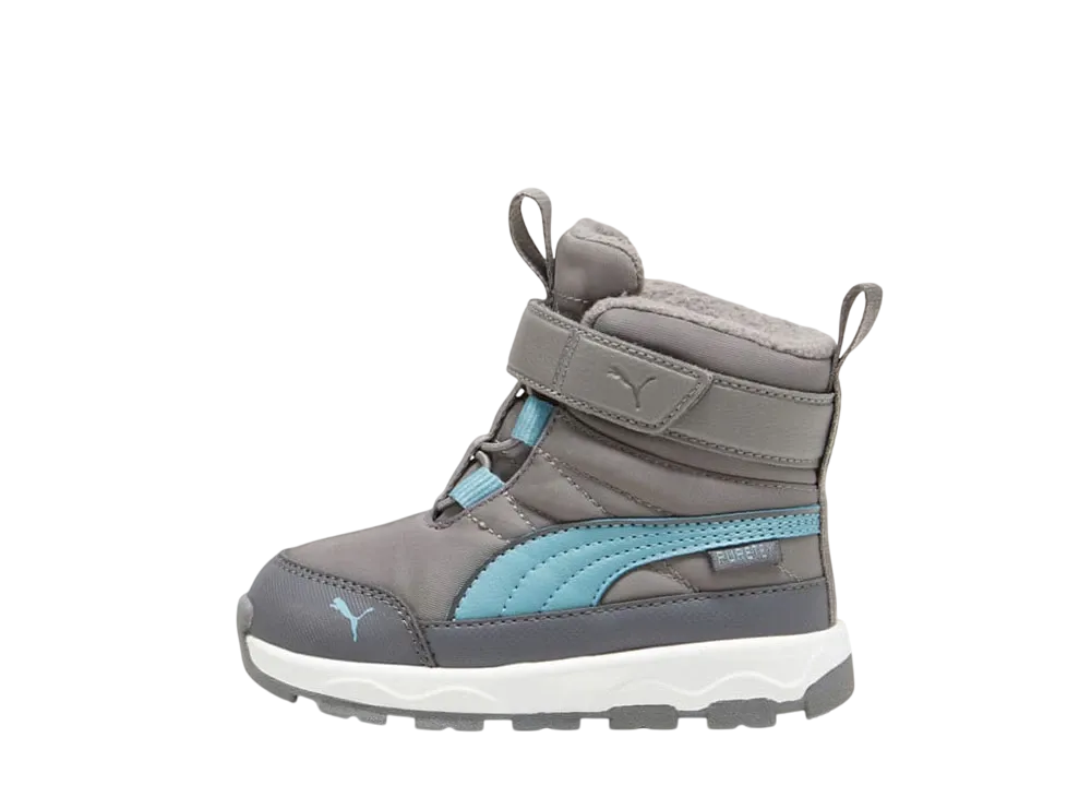 プーマ TD エボルブ ピュアテックス "クールライトグレー/ボールドブルー/プーマホワイト" (キッズ)