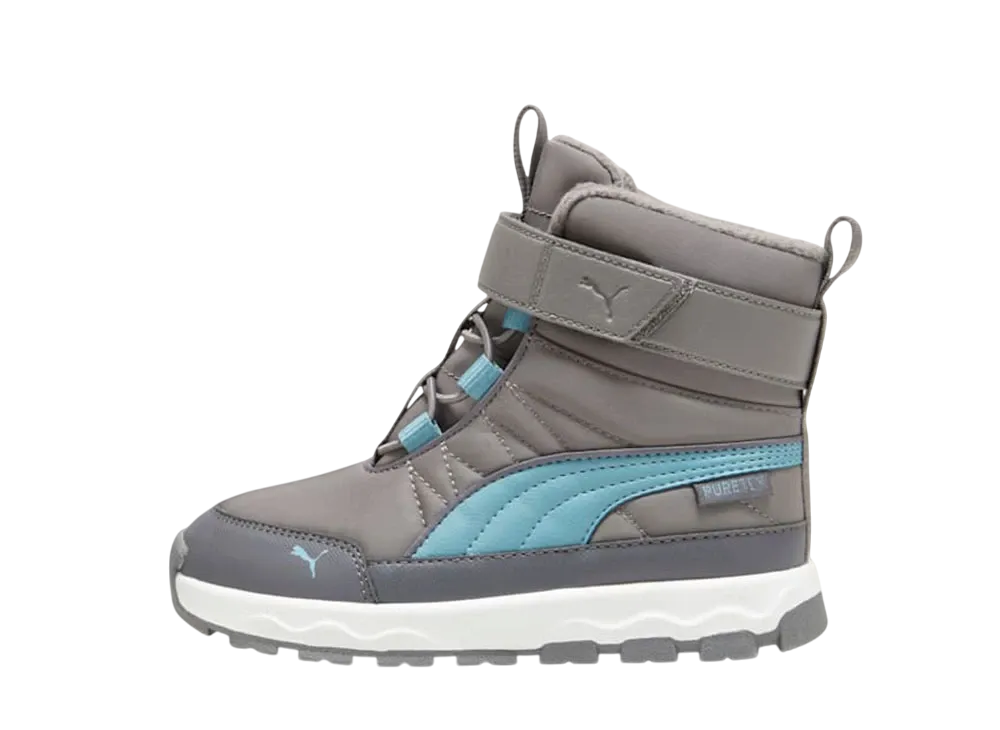 プーマ PS エボルブ ピュアテックス "クールライトグレー/ボールドブルー/プーマホワイト" (キッズ)