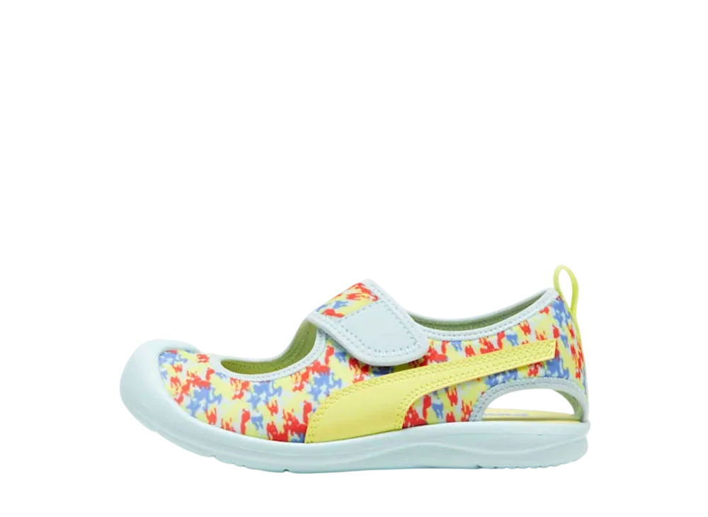 プーマ PS アクアキャット "ターコイズサーフ/ライムシェーン/アクティブレッド/グレースカイズ" (キッズ)