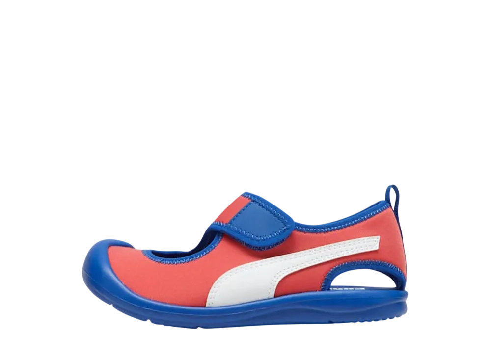 プーマ PS アクアキャット "コバルトグレーズ/プーマホワイト/アクティブレッド" (キッズ)