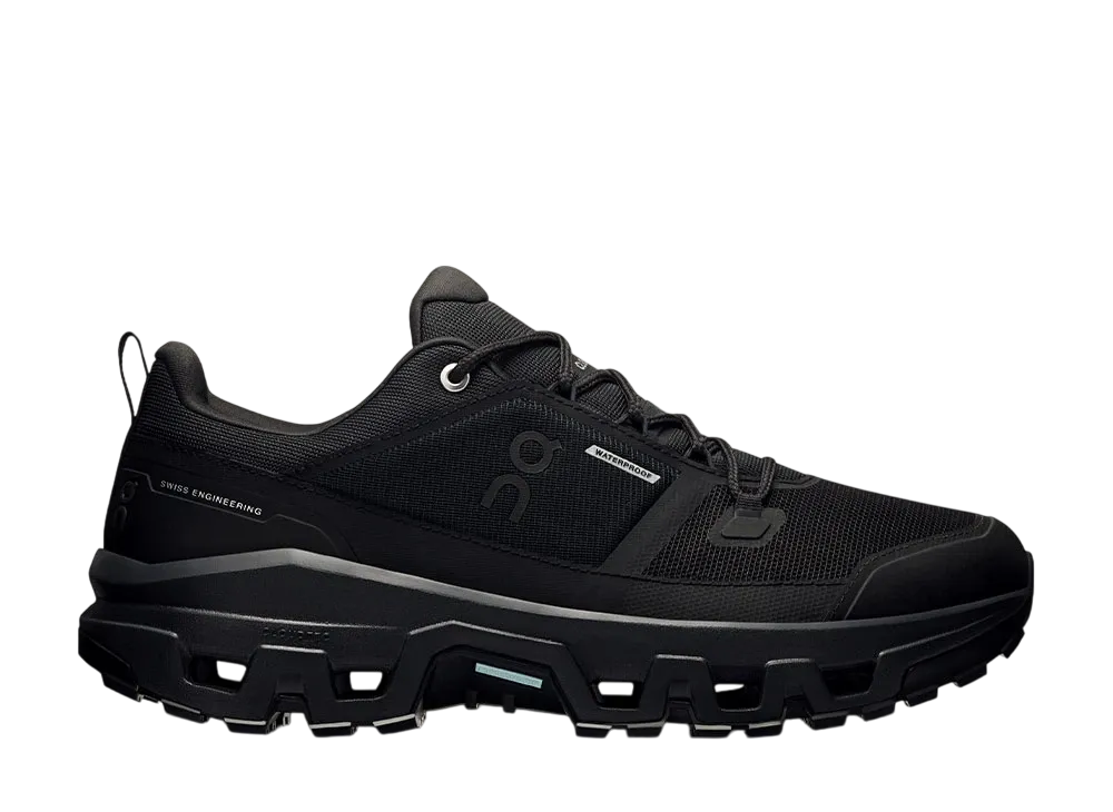 On Cloudrock Low Waterproof "Black/Black"