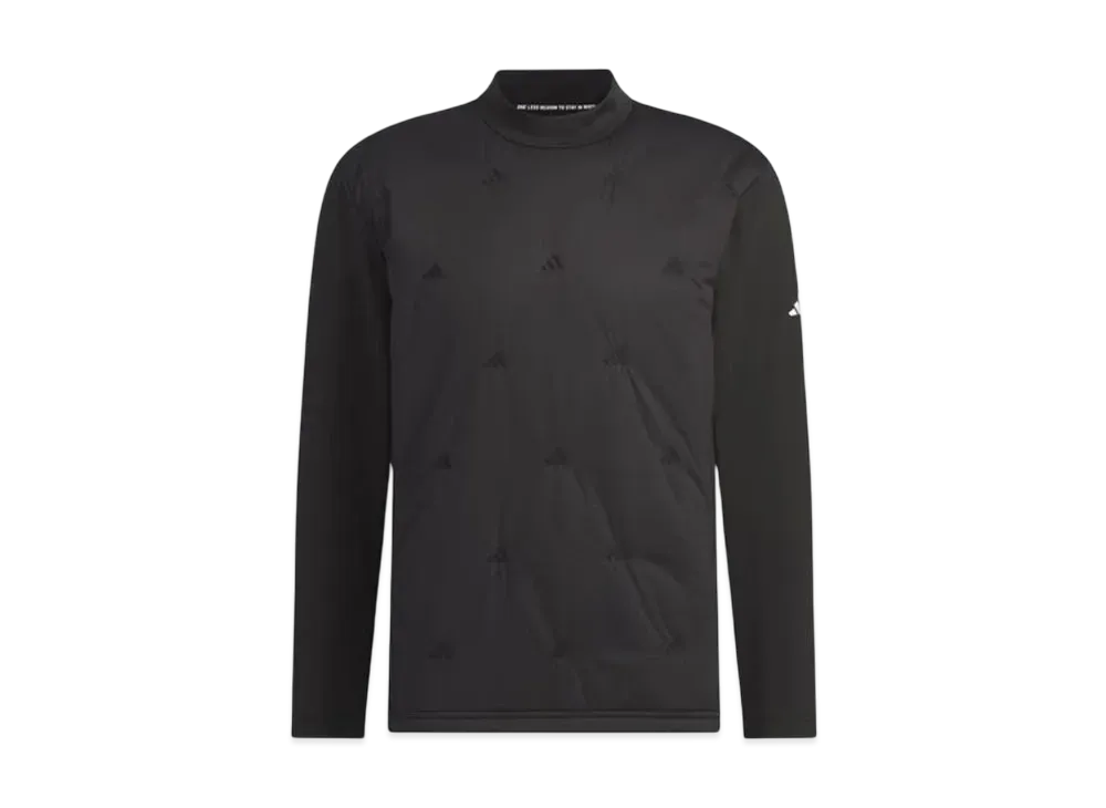 adidas Frost Guard Thermal Quilt Combination Mockneck Long Sleeve Shirt "Black"