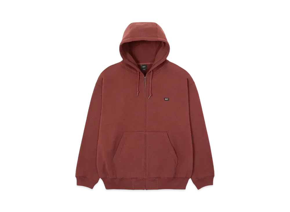 HUF Classic Fleece Full Zip Hoodie "Mahogany"