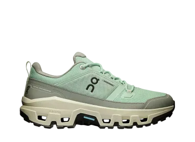 On Women's Cloudrock Low Waterproof "Mineral/Aloe"