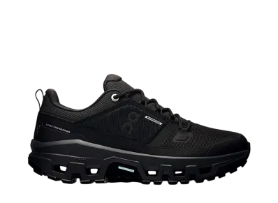 On Women's Cloudrock Low Waterproof "Black/Black"