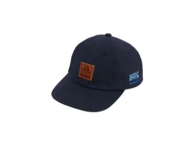 A BATHING APE Washed Canvas Cap "Navy"