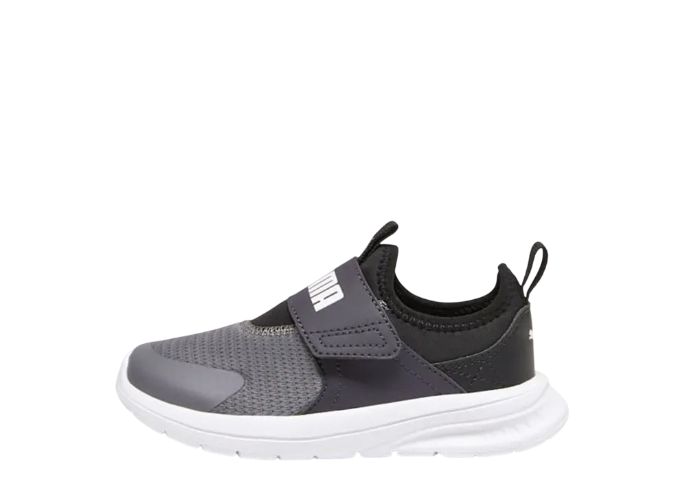 プーマ PS エボルブ スリッポン "クールダークグレー/プーマブラック/プーマホワイト" (キッズ)