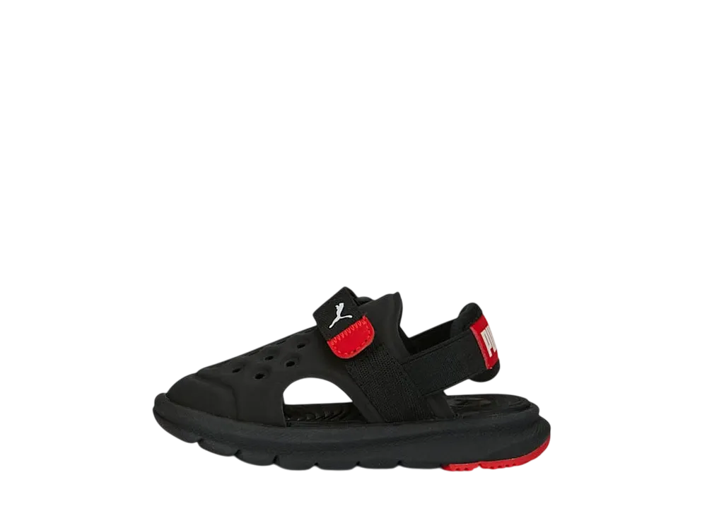 プーマ TD エボルブ AC サンダル "プーマブラック/プーマホワイト/フォーアールタイムレッド" (キッズ)