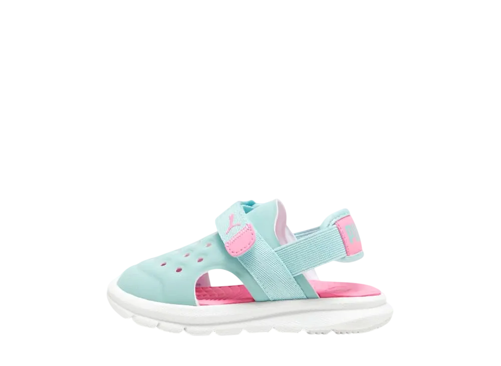 プーマ TD エボルブ AC サンダル "ターコイズサーフ/ファストピンク/プーマホワイト" (キッズ)