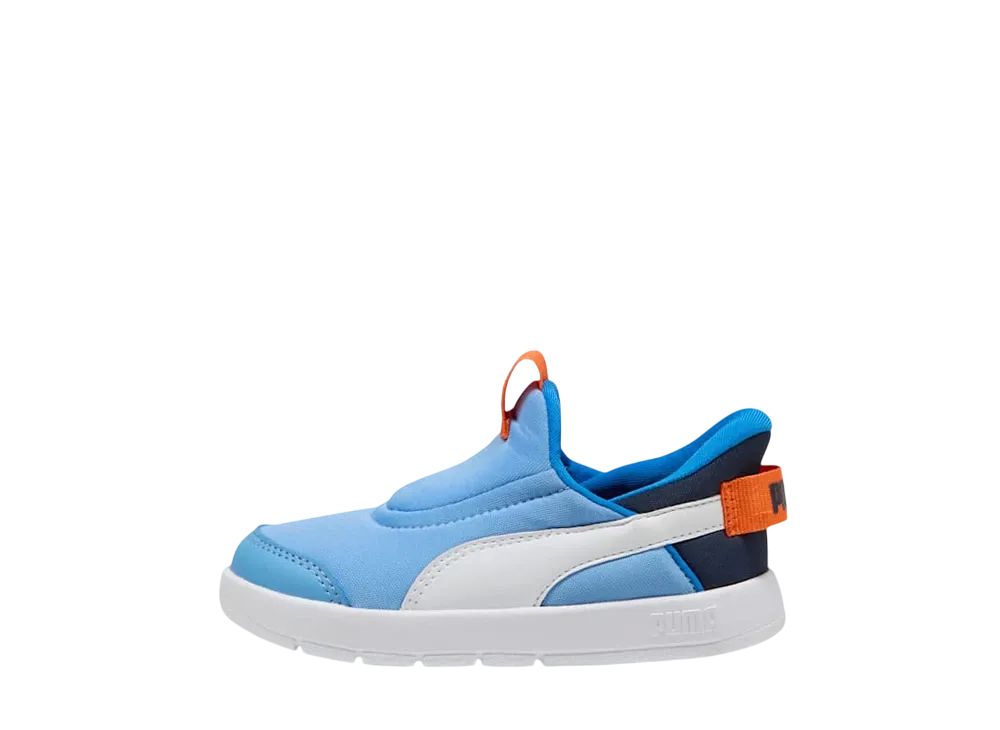 プーマ TD コートフレックス V3 イーズイン "チームライトブルー/プーマホワイト/クラブネイビー" (キッズ)