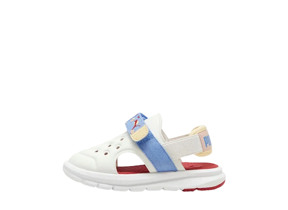 プーマ TD エボルブ サマーキャンプ AC サンダル "ウォームホワイト/グレースカイズ/カモミール" (キッズ)