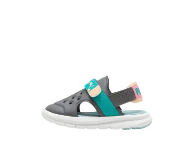 Puma TD Evolve Summer Camp AC Sandal "Cool Dark Gray/Sparkling Green/Turquoise Surf"