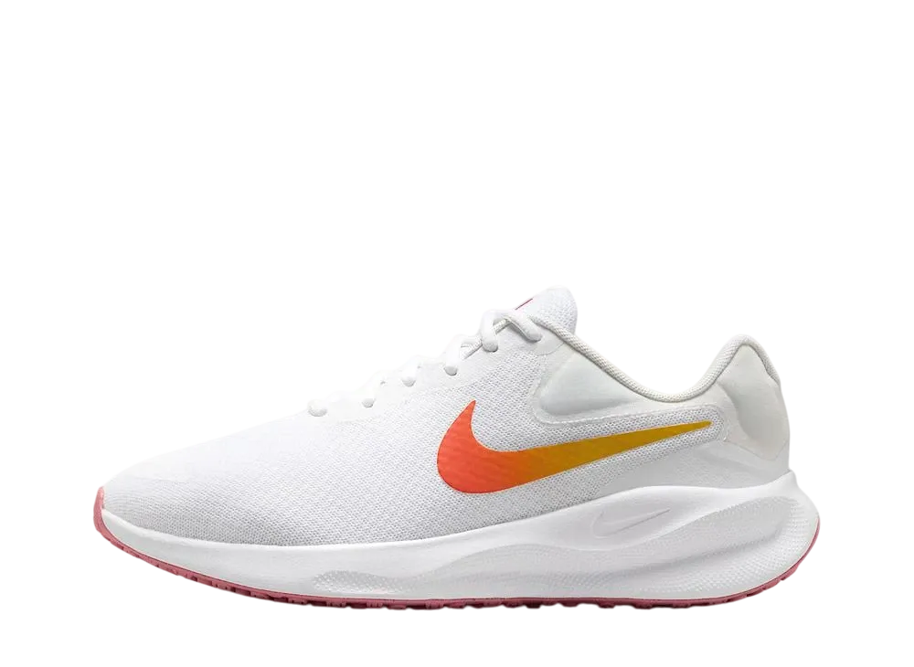 ナイキ ウィメンズ レボリューション7 "ホワイト/ユニバーシティゴールド/マジックエンバー"