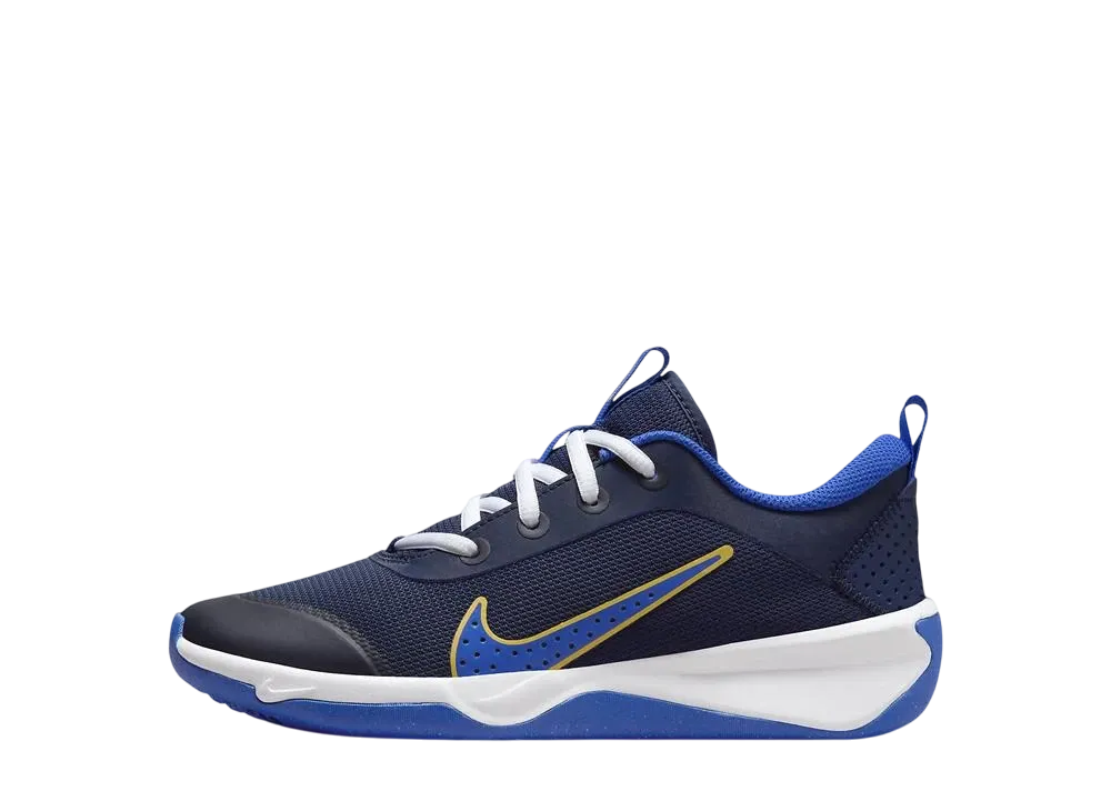 ナイキ GS オムニ マルチコート "ミッドナイトネイビー/サターンゴールド/ホワイト/ハイパーロイヤル" (キッズ)