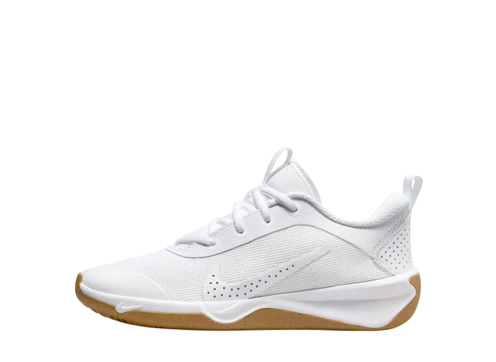 ナイキ GS オムニ マルチコート "ホワイト/ピュアプラチナム/ライトスモークグレー/ホワイト" (キッズ)