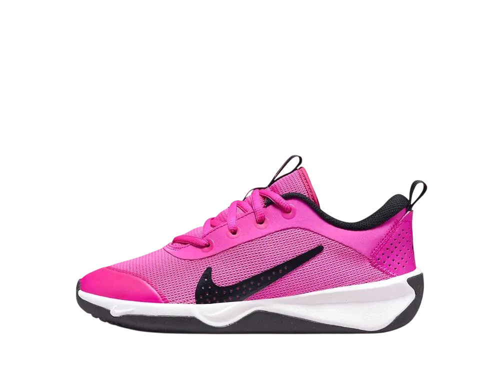 ナイキ GS オムニ マルチコート "レーサーフューシャ/ホワイト/ブラック" (キッズ)