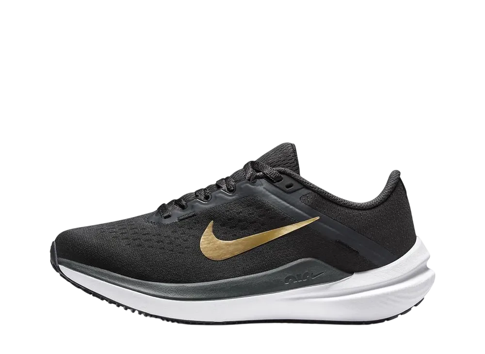 ナイキ ウィメンズ ウィンフロー10 "アンスラサイト/ブラック/ホワイト/メタリックゴールド"