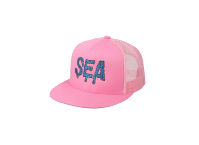 WIND AND SEA Zodiac Snake Mesh Logo Cap "Pink"