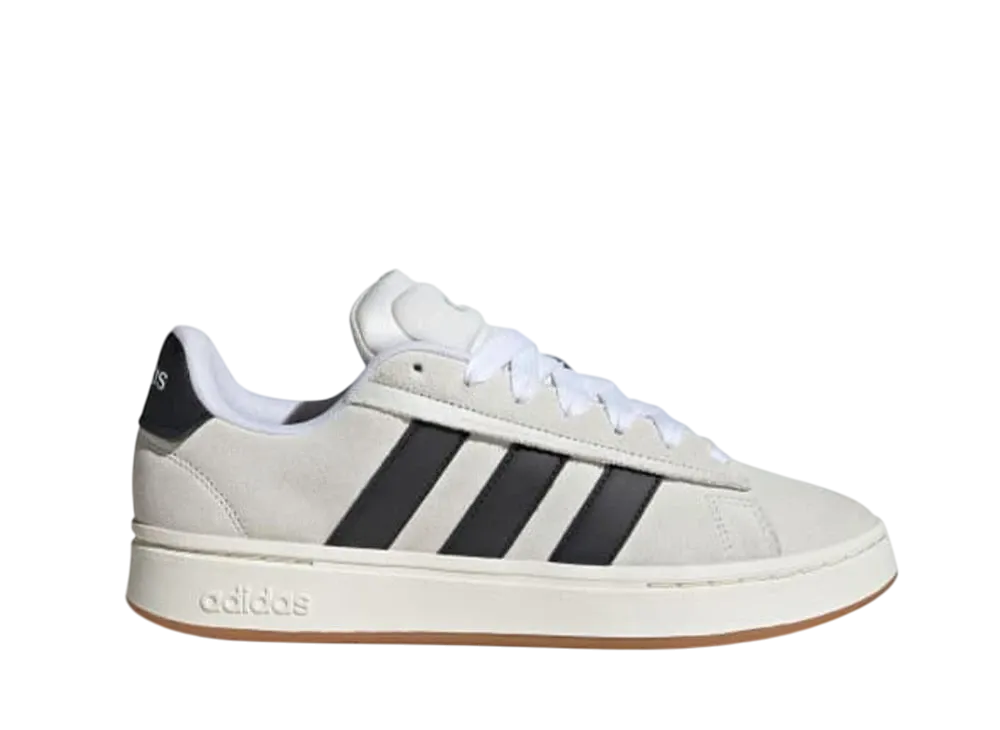 アディダス グランドコート アルファ "クリスタルホワイト/コアブラック/クラウドホワイト"