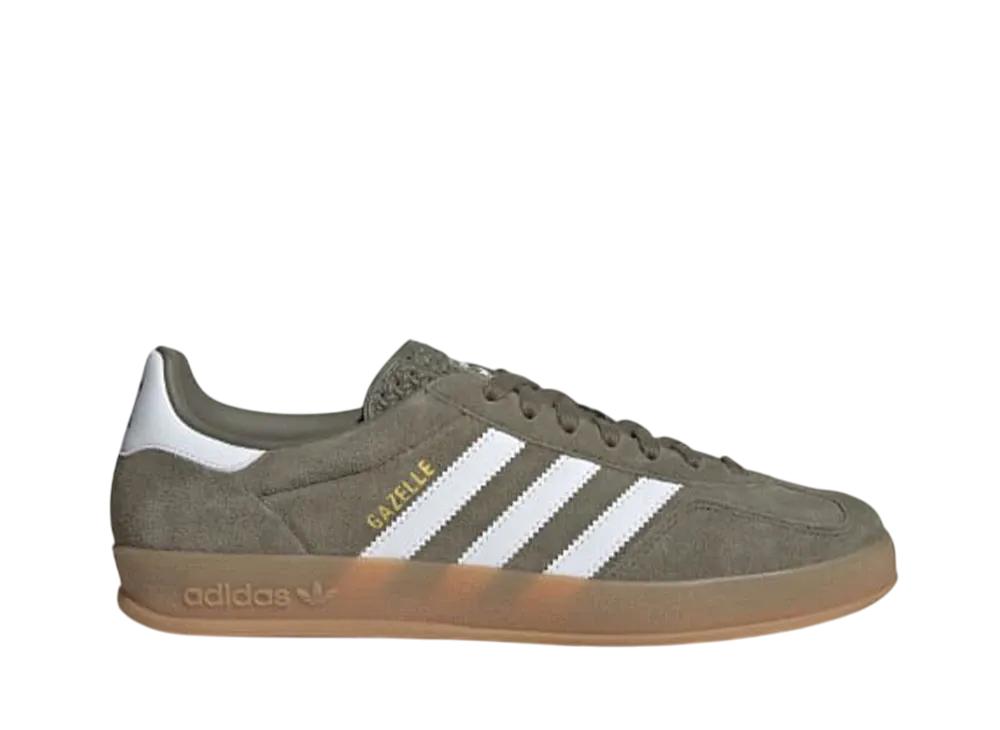 アディダスオリジナルス ガゼル インドア "オリーブストレータ/クラウドホワイト/ゴールドメタリック"