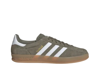 adidas Gazelle Indoor "Olive Strata/Cloud White/Gold Metallic"