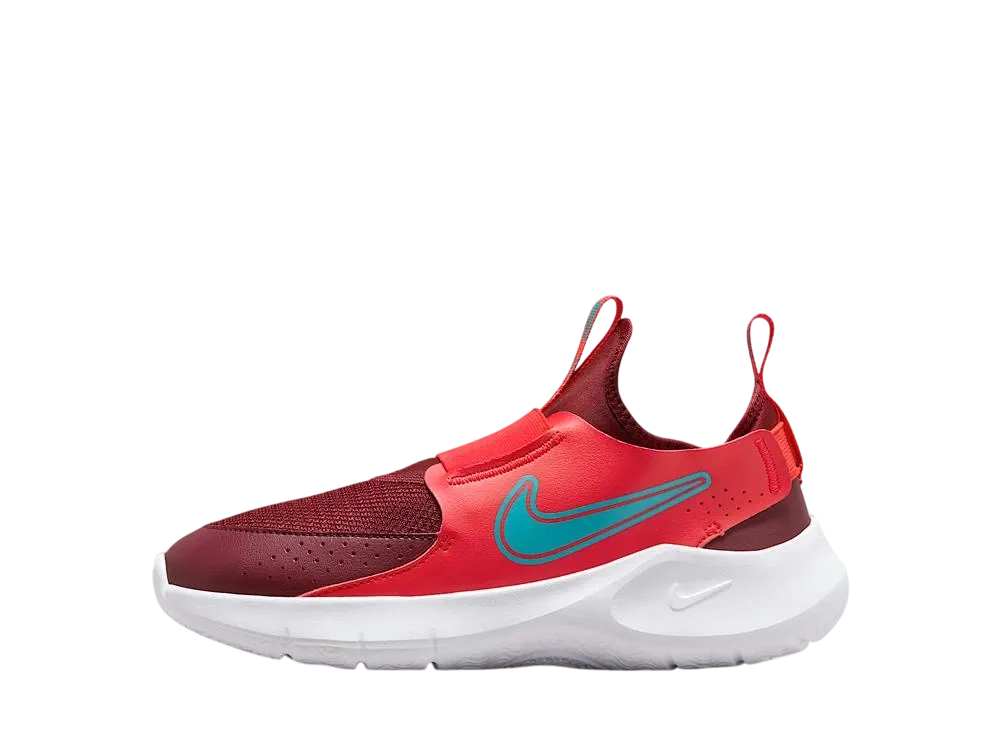 ナイキ GS フレックスランナー3 "ライトクリムゾン/ダークチームレッド/ホワイト/ダスティーカクタス"