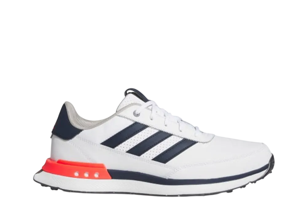 アディダス S2G 24 レザー スパイクレス ゴルフ "クラウドホワイト/カレッジネイビー/ルシッドレッド"