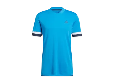 adidas Heat. Rdy Color Block Short Sleeve Skipper Shirt "Blue Rush"