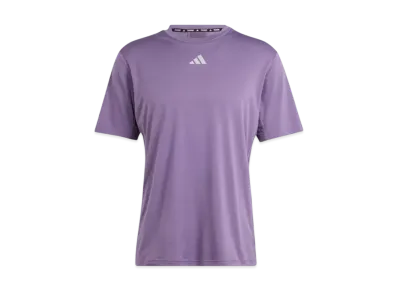 adidas Hiit Workout Three Stripes Short Sleeve T-shirt "Shadow Violet"