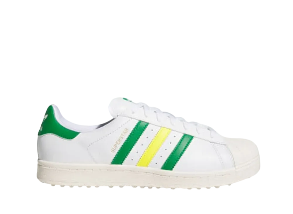 adidas Superstar Golf Spikeless "Cloud White/Green/Yellow"