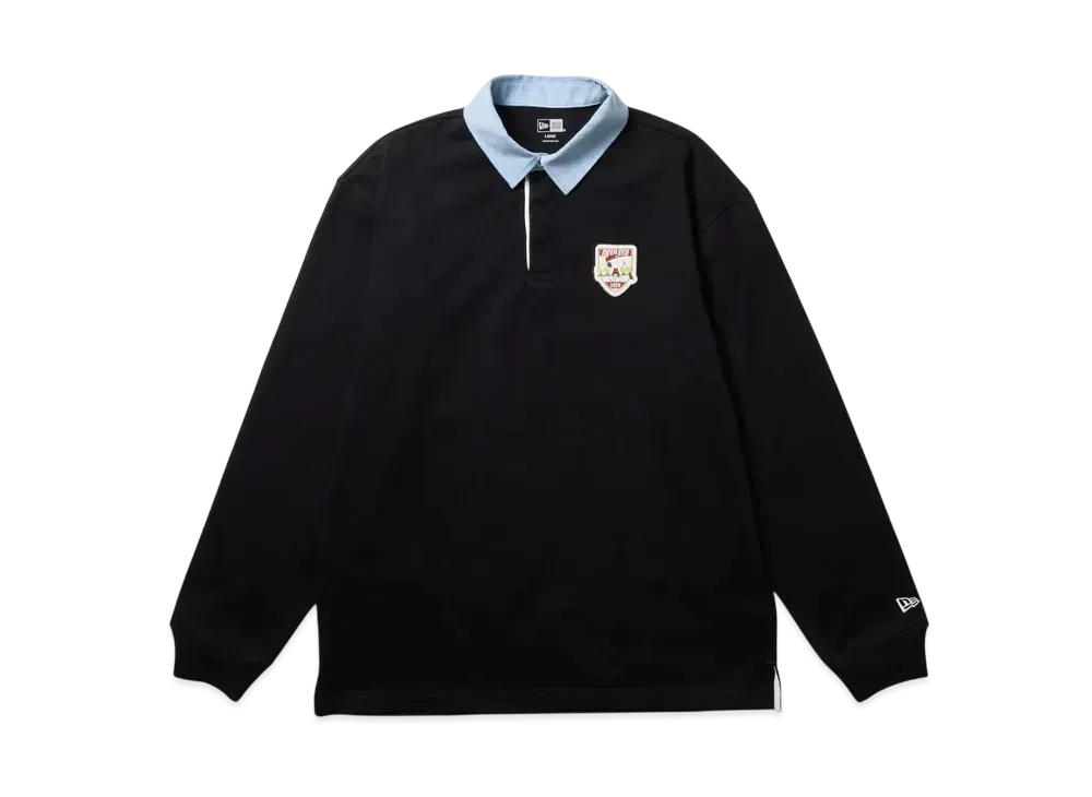 NEW ERA x PEANUTS Golf Rugby Shirt Patch "Black"