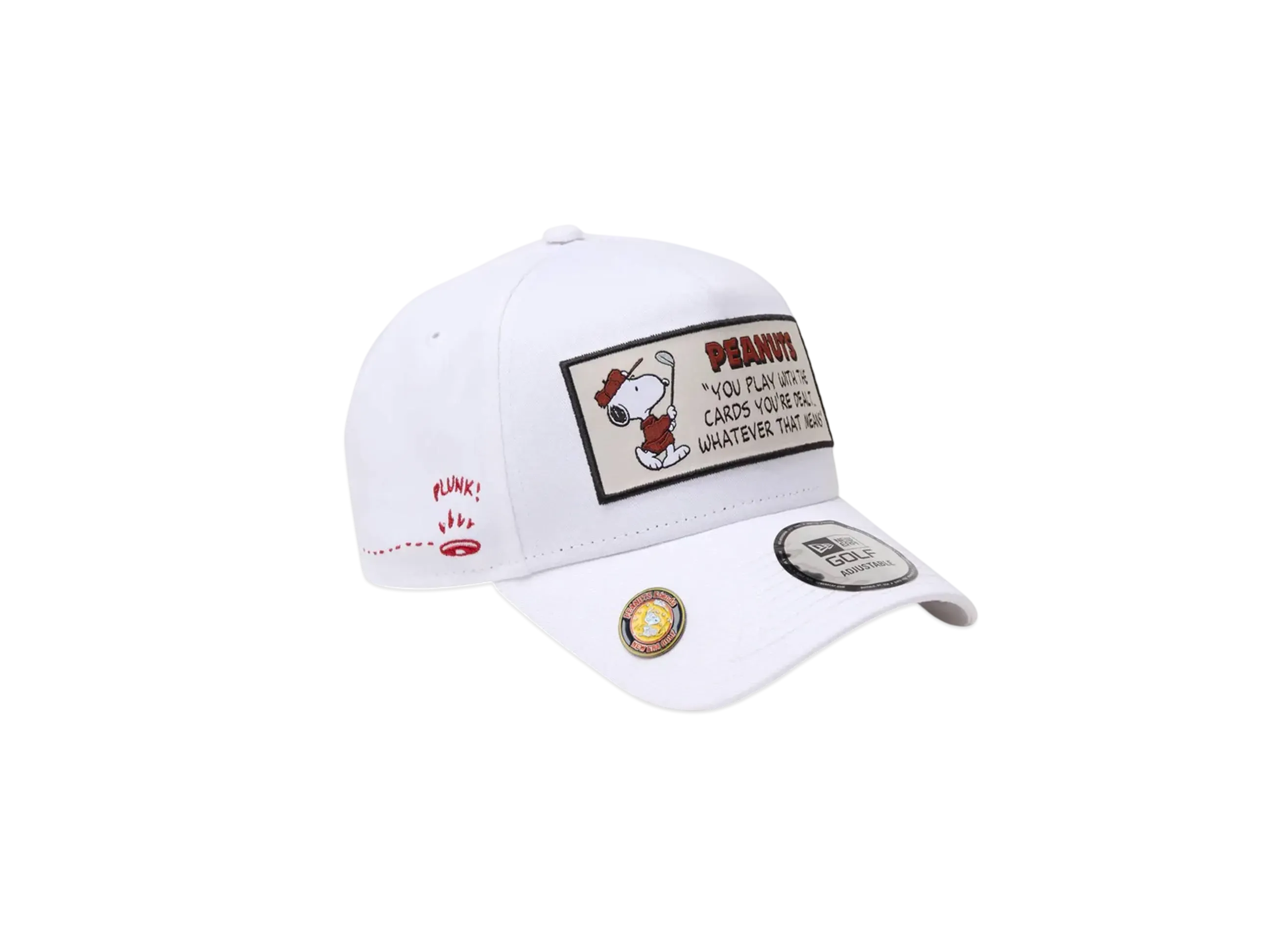 NEW ERA x PEANUTS Golf 9Forty A-Frame On Par Front Patch "White"