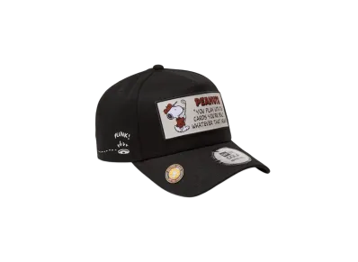 NEW ERA x PEANUTS Golf 9Forty A-Frame On Par Front Patch "Black"