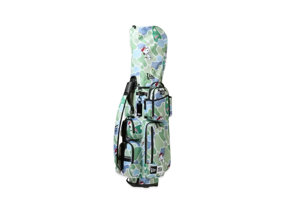 NEW ERA x PEANUTS Golf Caddy Bag Green Camo (with Basic Pouch) "Green Camo"
